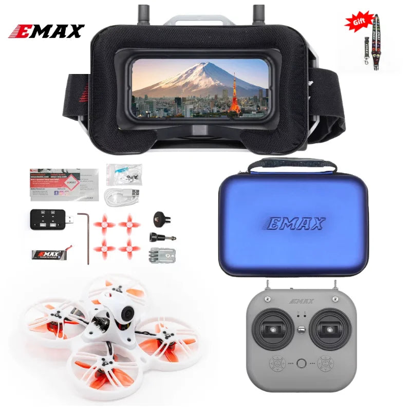 Emax Tinyhawk III 3 RTF Kit FPV Racing Drone F4 15000KV RunCam Nano 4  25-100-200mW VTX 1S-2S FrSky D8 RC Airplane Quadcopter