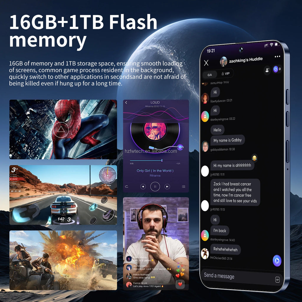 Hot Selling New S26 Ultra Mobile Phones 7.3-inch Android Smartphone Telephone Portable
