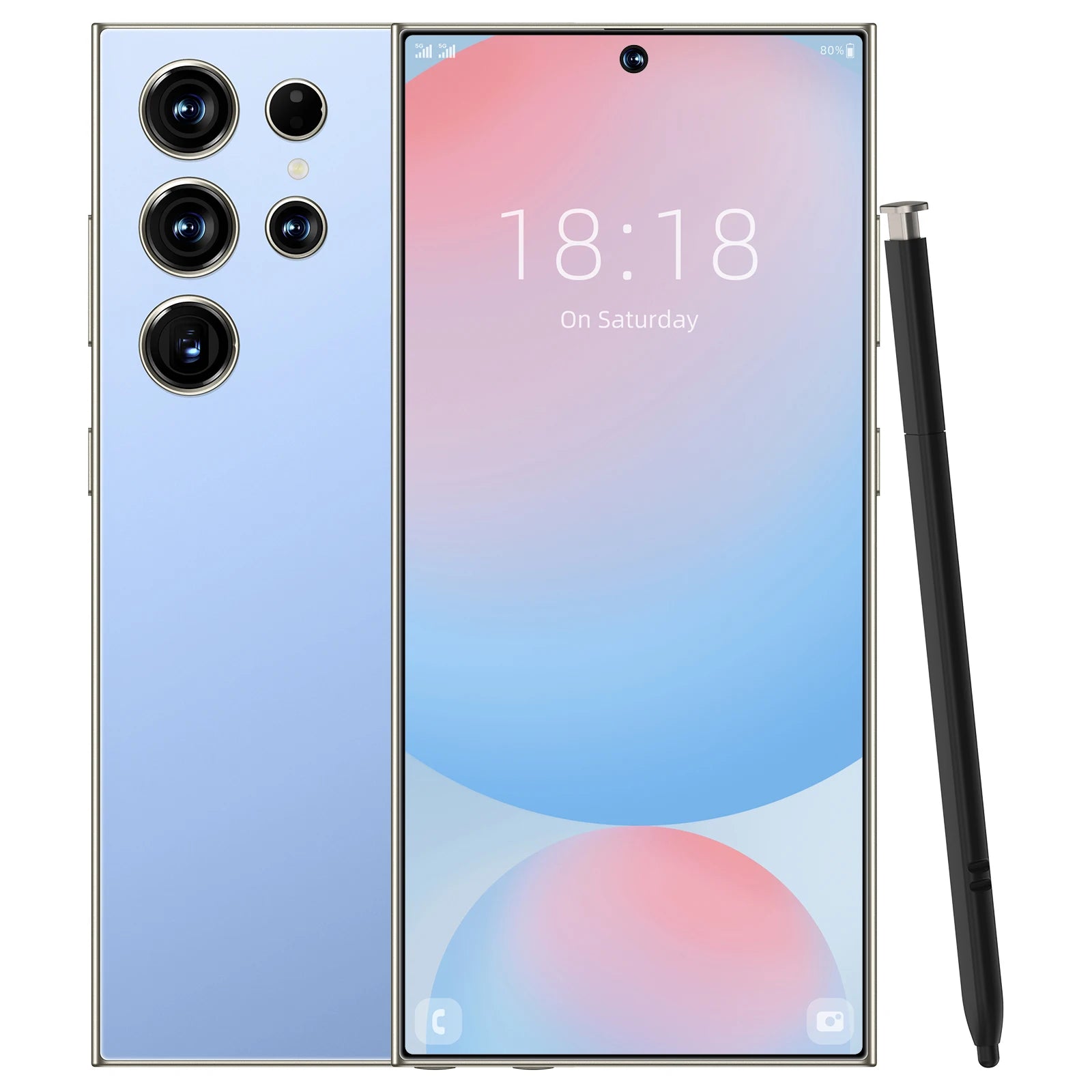 Samsum S24 Ultra Smartphones 8+256GB 5G Dual SIM Original CPU Octa Core HD Screen Resolution LTE Cellular Mobile Phone