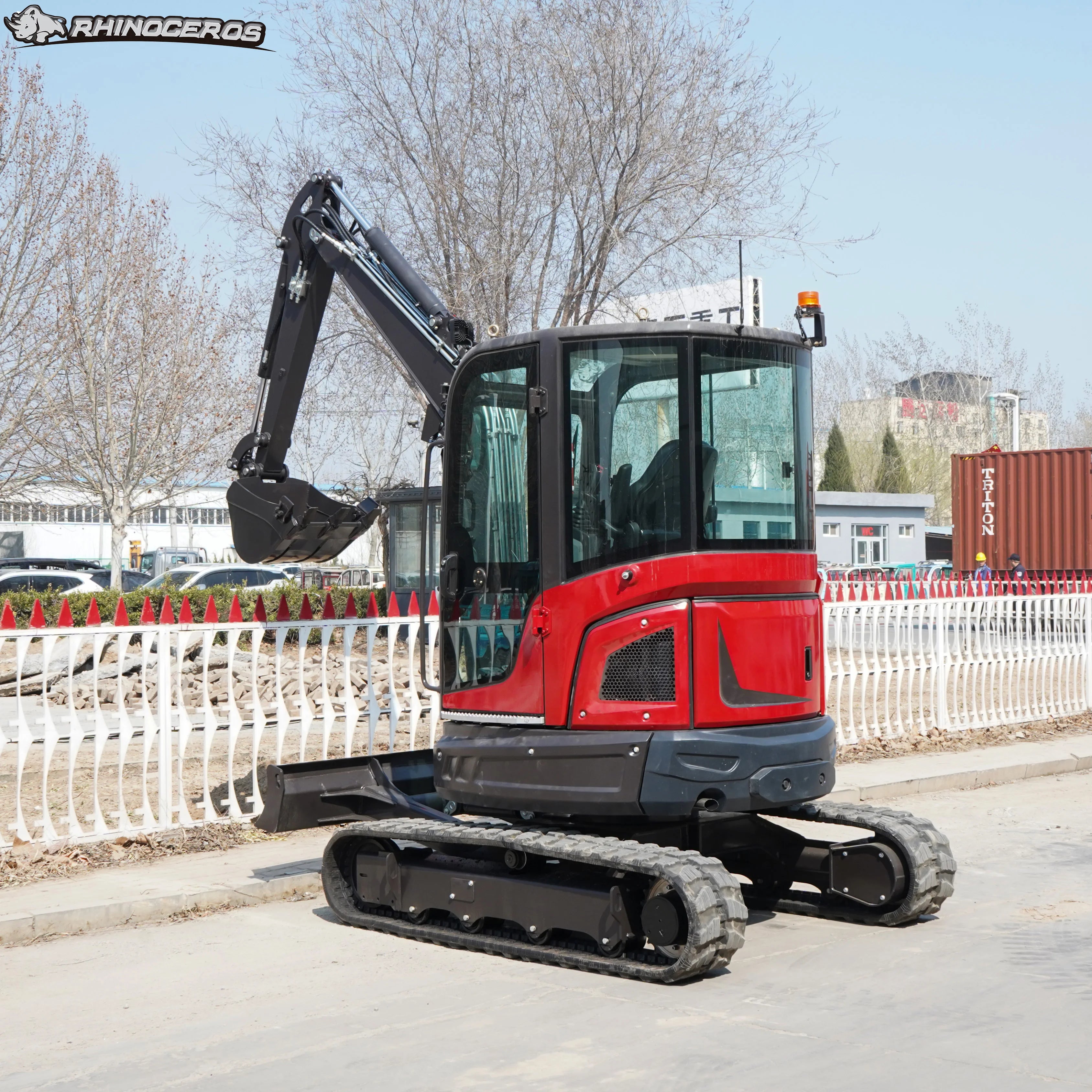 Rhinoceros XN35PRO Zero Tail Crawler Mini Excavator 3.5 Ton Tracked Digger Compact Construction Machine