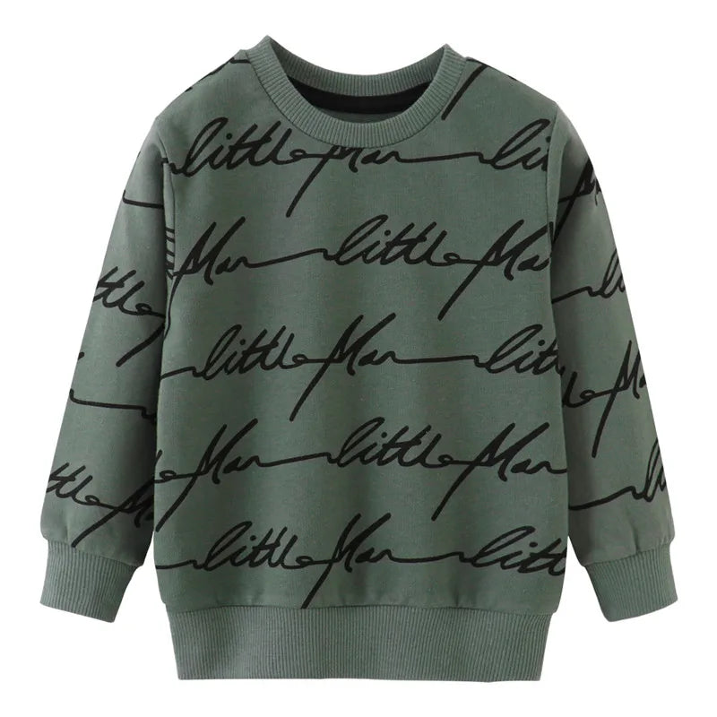 Jumping Meters New Arrival Rockets Print Autumn Winter Kids Clothes Boys Sweatshirts Cotton Long Sleeve Tops Hoodies Shirts