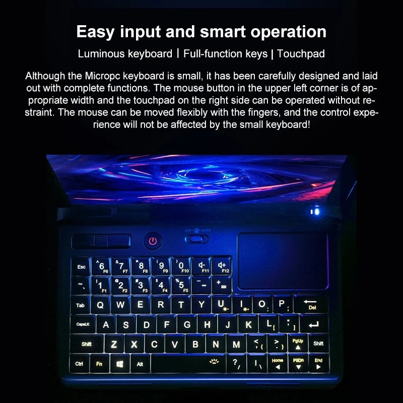 High Quality GPD MicroPC Mini Gaming Laptop 6.0 Inch Screen 8GB+256GB Quad Core CPU Laptop Computer Win 10