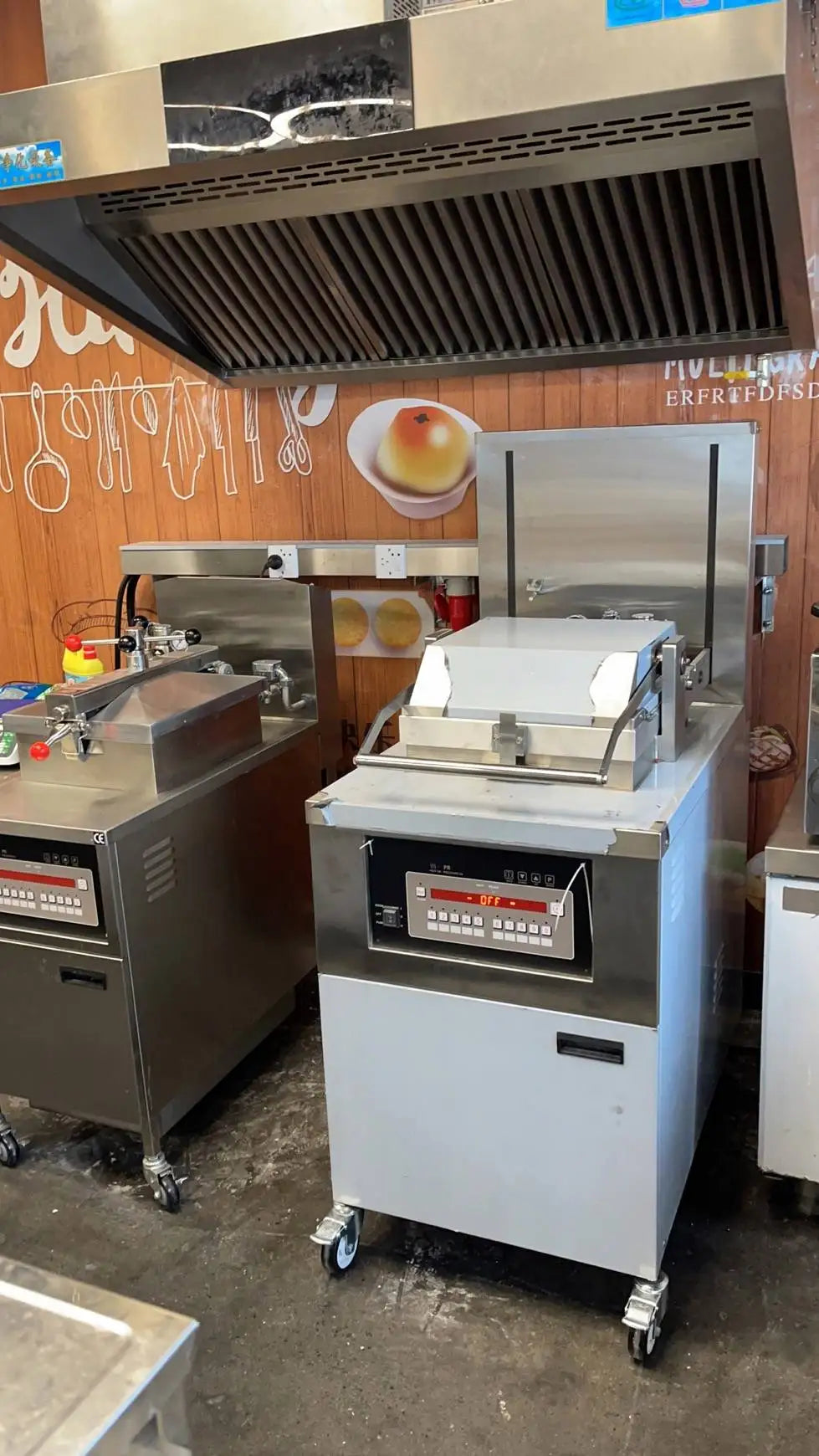 TENSHINE PFE-591 Big Capacity Auto Chicken Fryer Machine Pressure/chicken Fryer Henny Penny 8 Heads 8 HD Electric 100 Kpa 50L