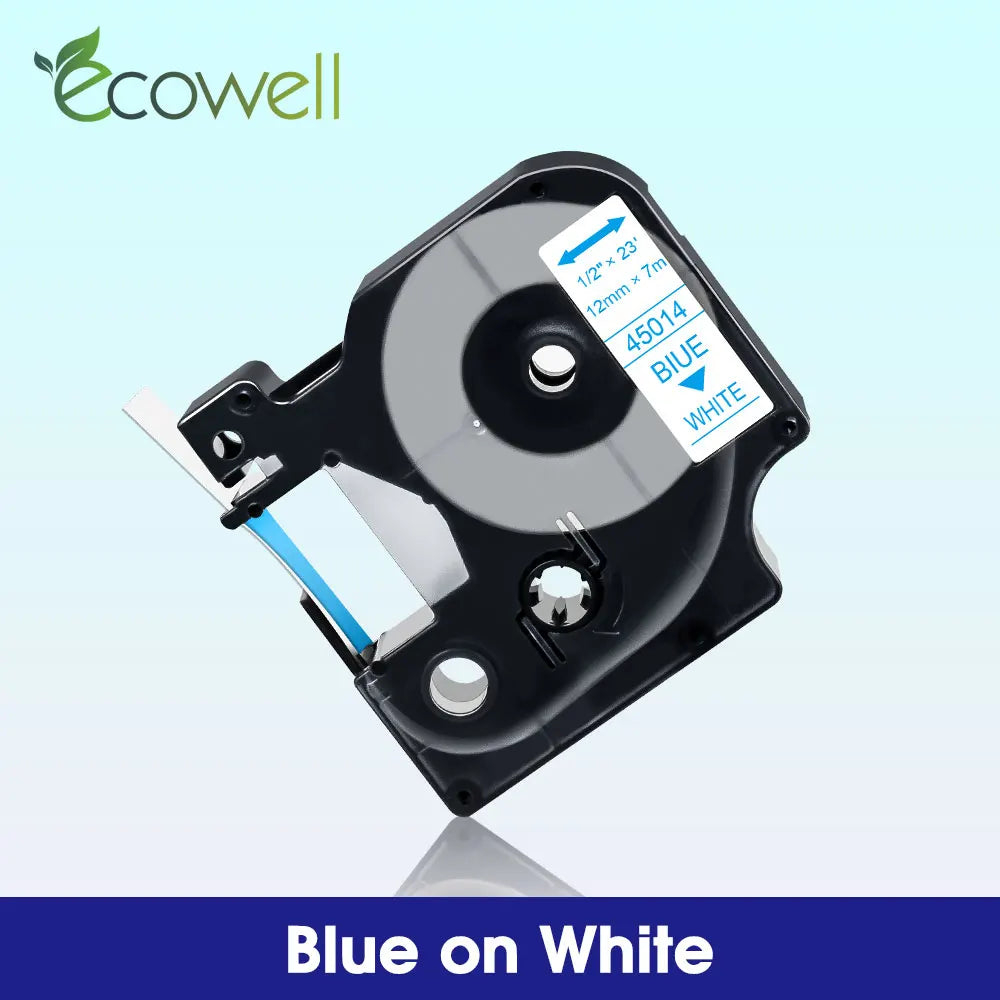 6/9/12mm Label Compatible for Dymo D1 45013 45010 45018 45023 Label Tape 40913 40918 43613 for Dymo LabelManager LM 160 280 210D