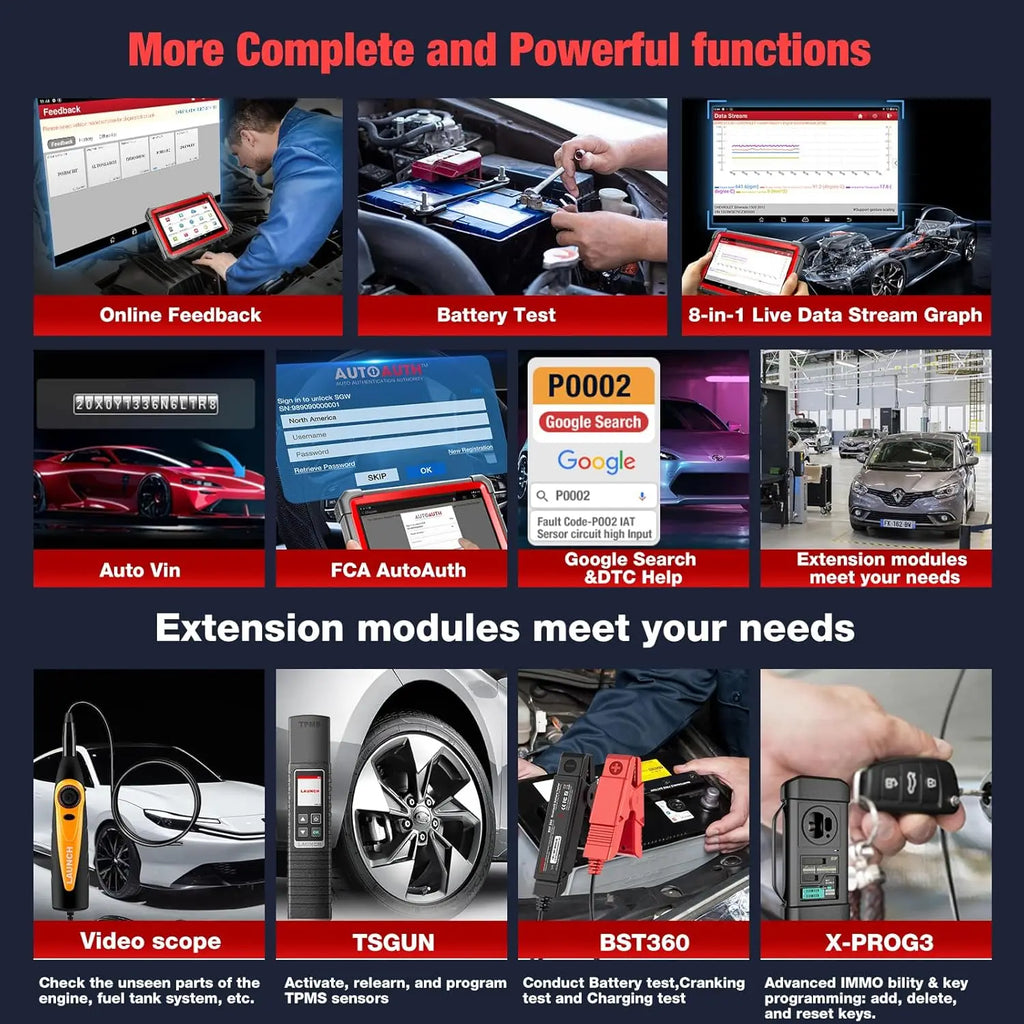 LAUNCH X431 IMMO Plus Diagnostic Tools X-PROG 3 Key Programmer Anti-Theft Matching Programming Car OBD Scanner Pk X-431 V Elite