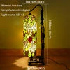Modern Roman Column Floor Lamp American Retro Living Room Bedroom Lamp Country  Stained Glass Decoration Floor Lamp