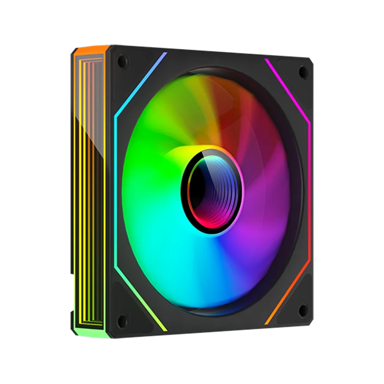 OEM 120mm ARGB PWM Smart Sync PC Cooling Fan High Static Pressure LED Computer Case Fan for Gaming Desktops