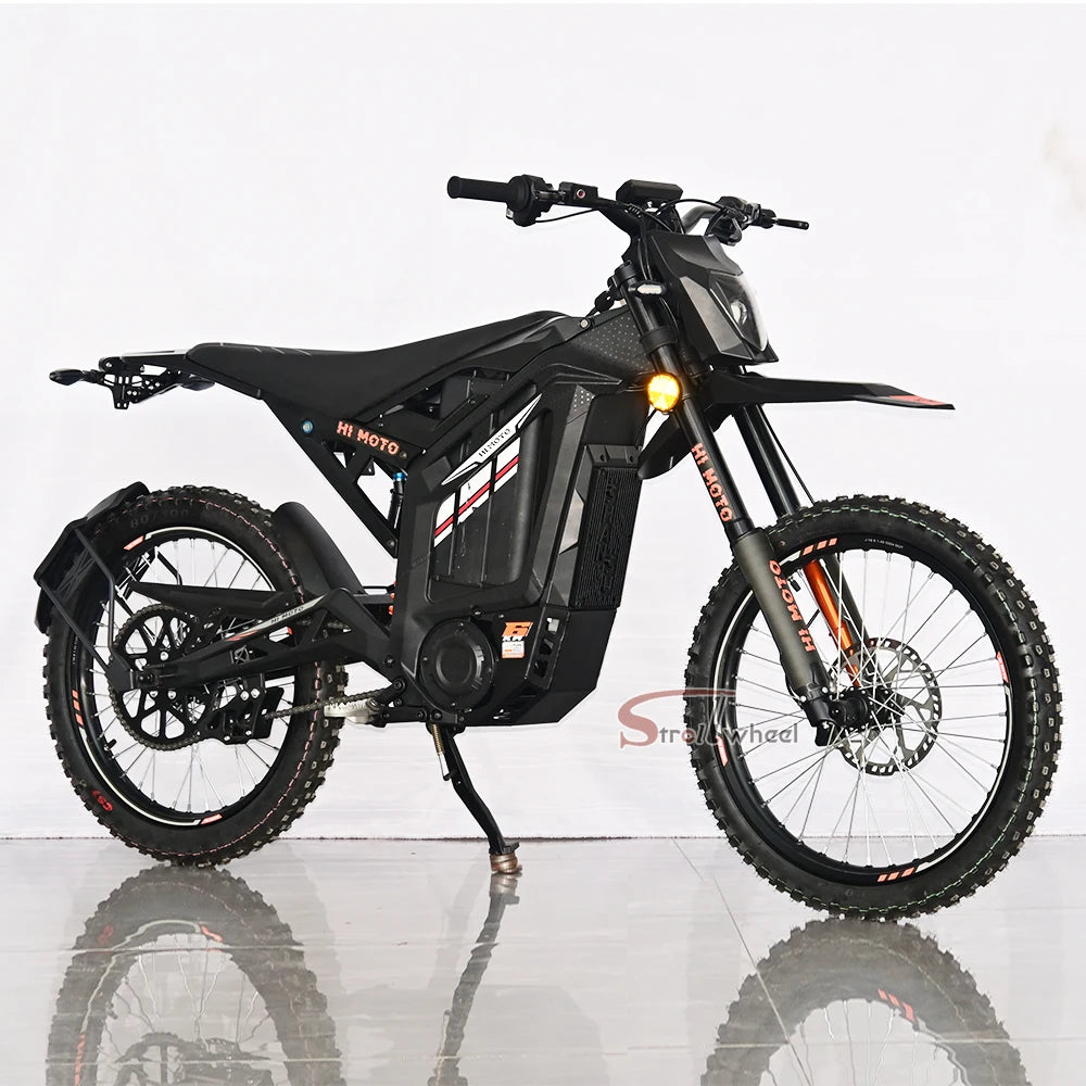 Germany Warehouse Mid-Drive 72V Long Range Off-Road Electric Motorcycles with All-Terrain Tires Off-Road Electric Motorcycle