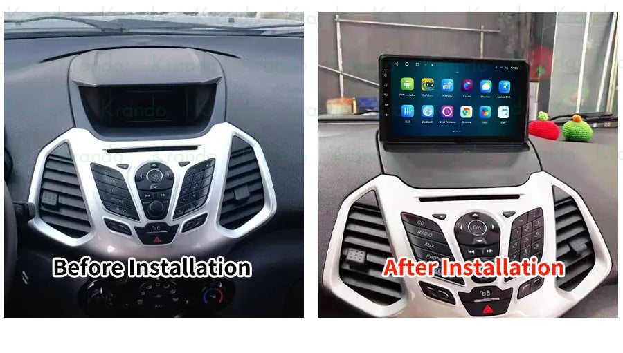 Krando 9" Car Stereo Android for Ford EcoSport Fiesta 2009 - 2017 Android Auto Head Unit Support Wireless Carplay 4G WIFI GPS