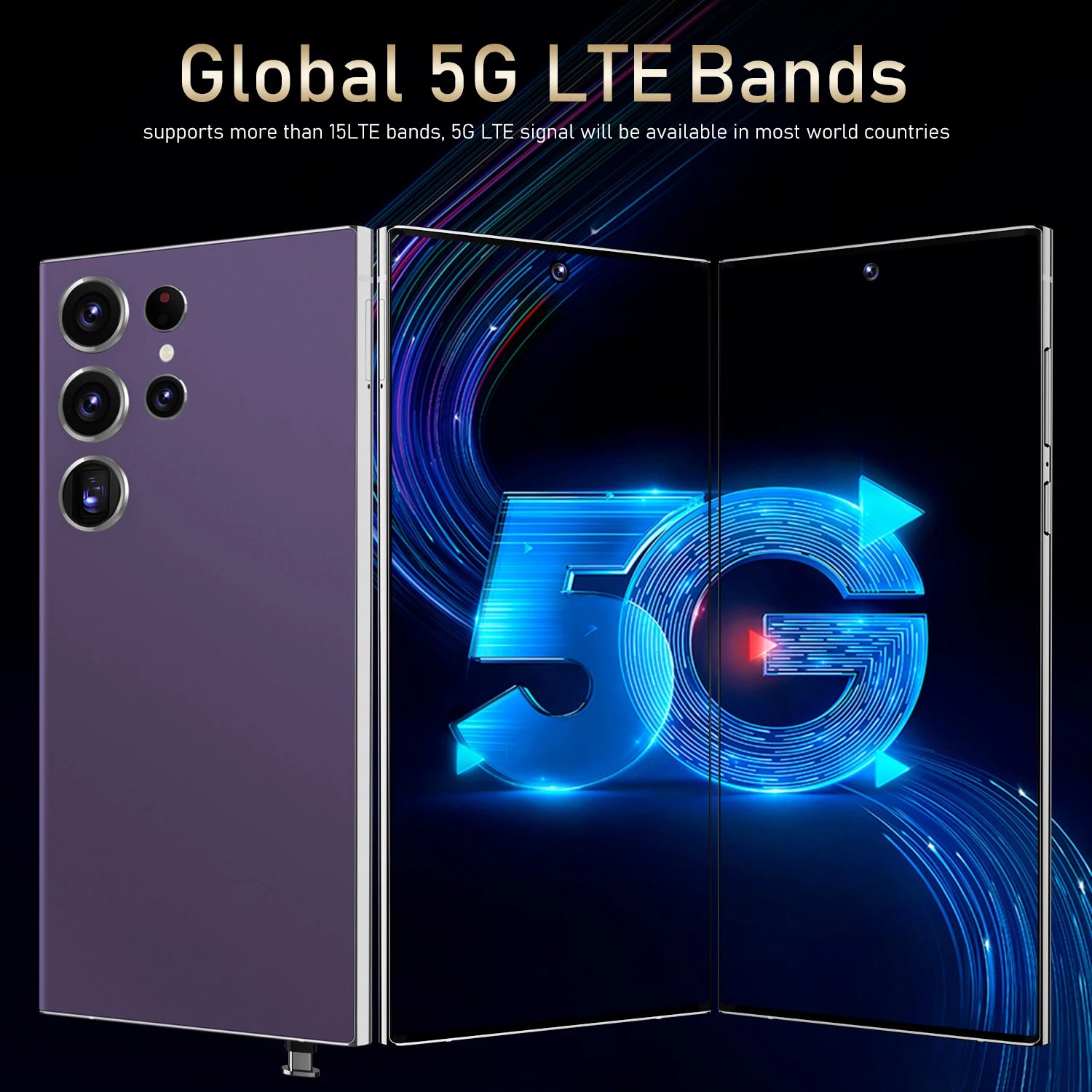 Cellphone S24 ultra 5g Smartphone Original Android Telephone S24 ultra Smartphones for 16GB+1TB 5G Mobile Phones Dual SIM