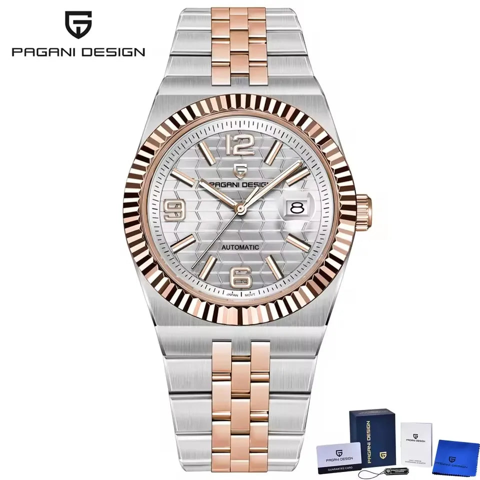 Pagani Design PD-YS027 Automatic Mechanical Stainless Steel Male Wristwatch Sapphire Glass Top Brand Luxury Men Watch Gift.