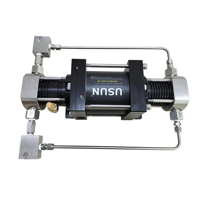 Ready to Ship  USUN  Model:XBD30-OL 100-250 Bar Output Mini  Double Action air Driven Oxygen Clean Gas Booster Pump
