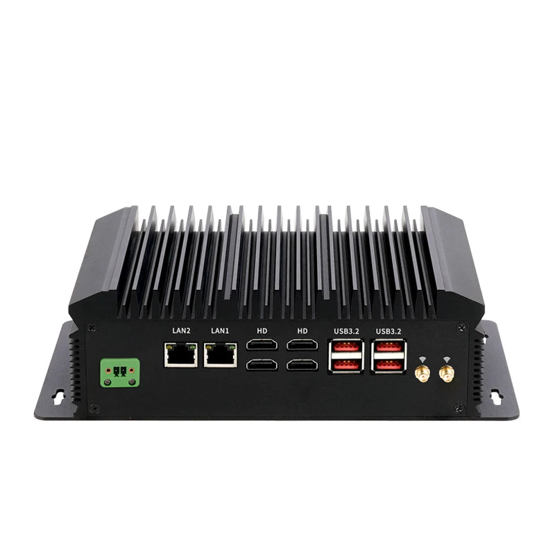 I5 1135G7 Mini Industrial Fanless PC Dual COM Dual LAN 2*DDR4 RAM M.2 Storage USB3.2 Win10/11 Linux Micro Computer