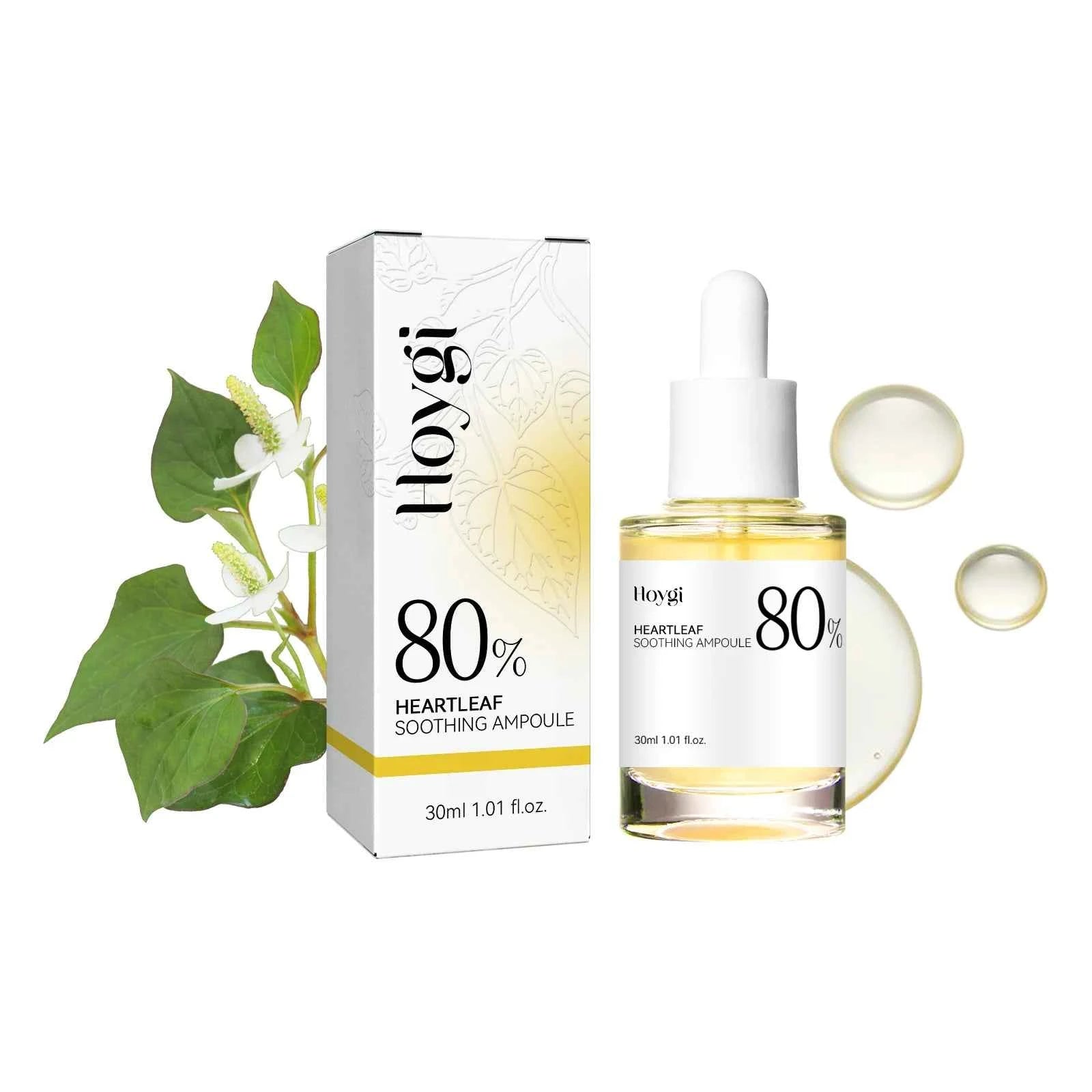 Hoygi Heartleaf Facial Essence Gentle Anti-Dryness Moisturizing Ampoule Refreshing and Non-Greasy Soothing Skin Care