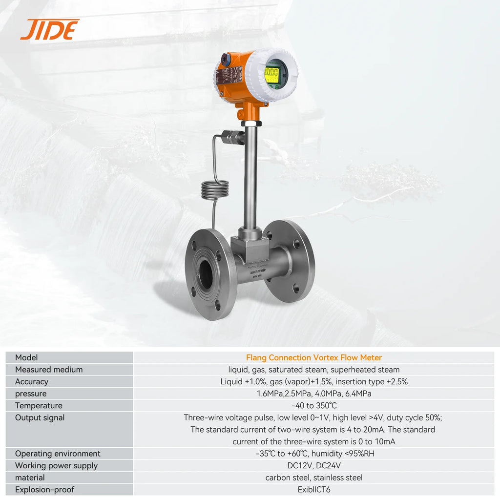 Smart gas meter Steam Vortex Flow Meter Measuring Liquid Medium gas air meter Compressed Air