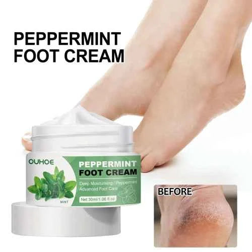 OUHOE Peppermint  Repair The Prevent Weather-Shack Desquamate Cracked Heels Moisturize Foot Care Cream