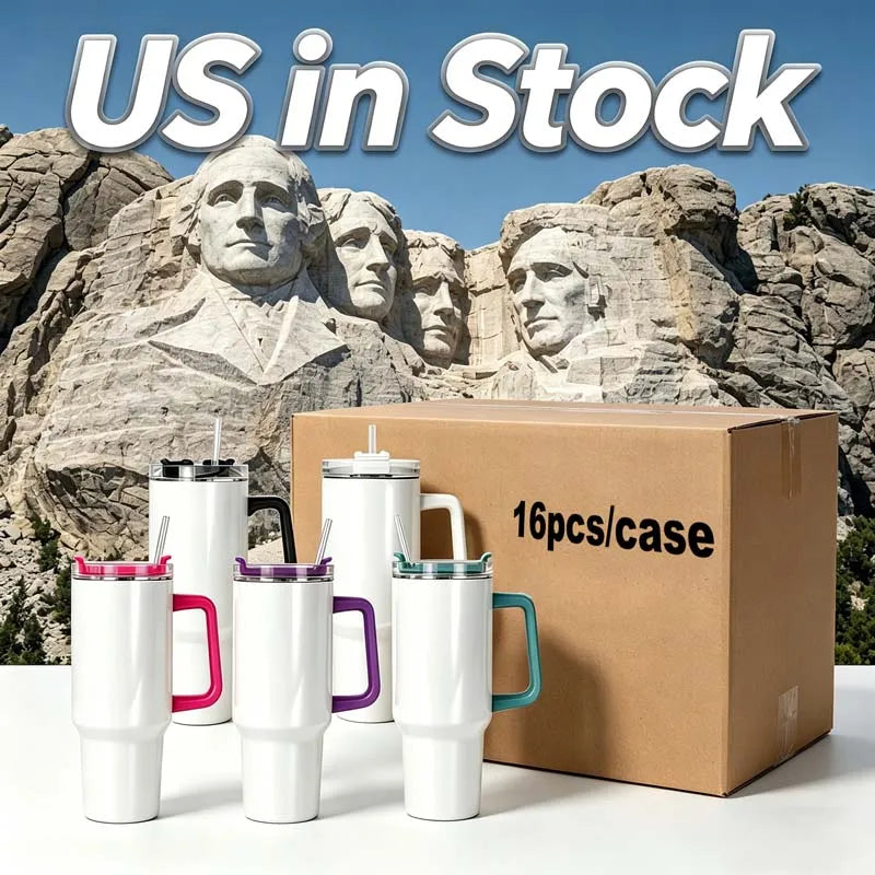 US in Stock Rainbow Plated 40oz insulated Steel Tumbler with Leak-Proof Lid for Secure Carry Anywhere