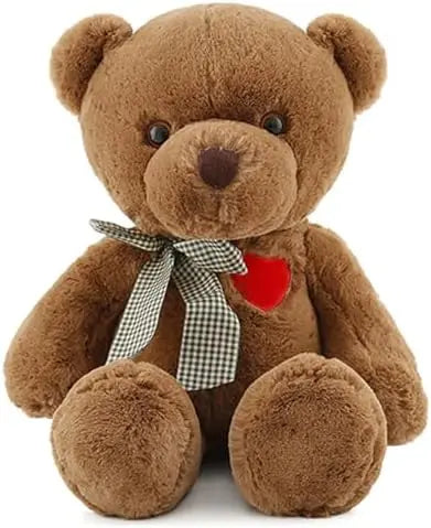 Free Shipping Unisex 35cm 50cm Cute Brown Teddy Bear Plush Toy Stuffed Animal Gift for Valentines Day Christmas Kids Gift