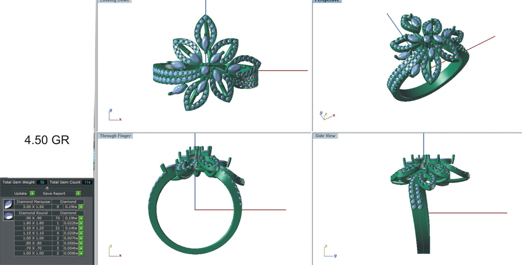 Quality Assured Brass Women's Diamond Ring Trendy Style Finished Surface Rose Gold Latest Arrival Designed Handmade Sale
