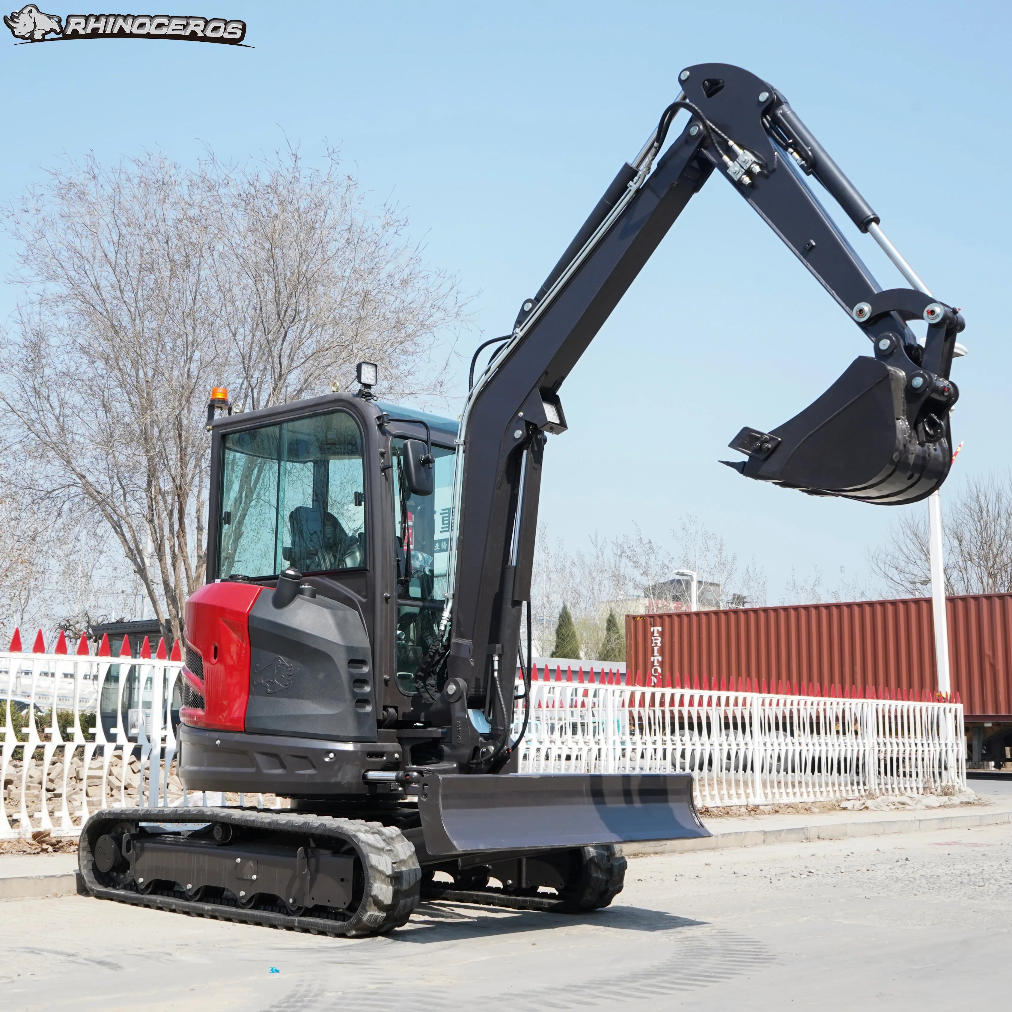 Rhinoceros XN35PRO Zero Tail Crawler Mini Excavator 3.5 Ton Tracked Digger Compact Construction Machine