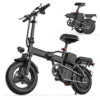 US Warehouse 500W 10Ah 25MPH 30Miles 14 Inch Foldable Electric Bike Cheap Mini Rear Drive 500W Lithium Battery City Folding