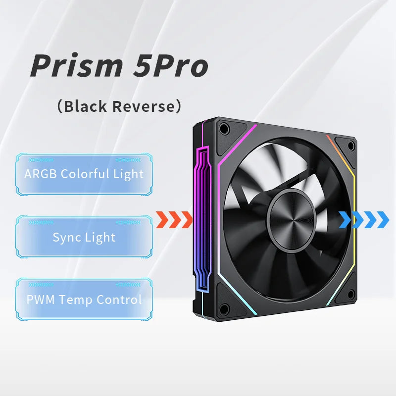 OEM 120mm ARGB PWM Smart Sync PC Cooling Fan High Static Pressure LED Computer Case Fan for Gaming Desktops