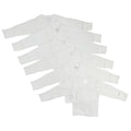 TD Bambini Preemie Long Sleeve Baby Tops 6 Pack with Mitten Cuff and Side Snap