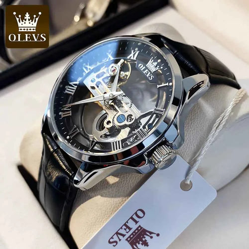 2024 OLEVS 6661 Men's Blue Waterproof Luxury Chronograph Watch - Quartz Relogio Masculino