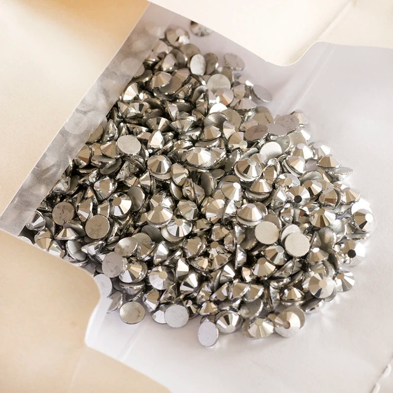 YANRUO 2058NOHF Flatback All Sizes Crystal Rhinestones Stones Nail Clothes for Needlework DIY Crafts Decor Gems