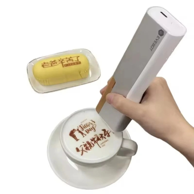 PrintPen Food Printer Inkjet Handheld Printer for Cake and Macarons 3d Printer for Edible Food Coffee Latte Art Machine