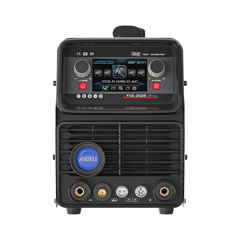 ANDELI  TIG-205 AC DC USA  EU   Free Shipping AC DC LCD 110V 220V 200AMP TIG  Aluminum Welding Machine