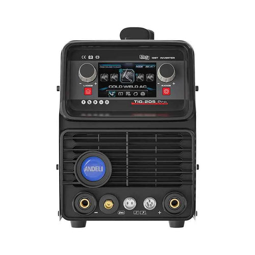 ANDELI  TIG-205 AC DC USA  EU   Free Shipping AC DC LCD 110V 220V 200AMP TIG  Aluminum Welding Machine
