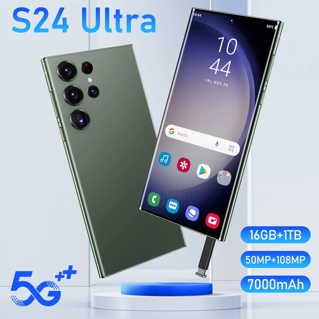 2024 Original Android 13 S24 ultra Phone Smartphone 16+1TB Mobile Phone Cell Gaming Phone 4G&5G 7.3 Inches Smartphone