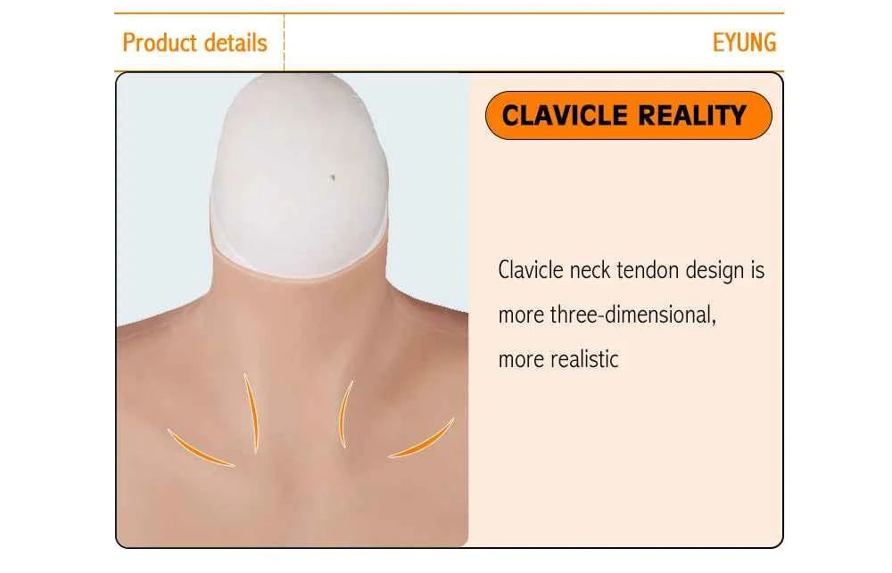 Eyung Silicone Bodysuit Crossdresser Drag Queen Triangular Vagina Hip Enhancer Silicone Breasts Swimsuit Fake Breast Forms Boobs