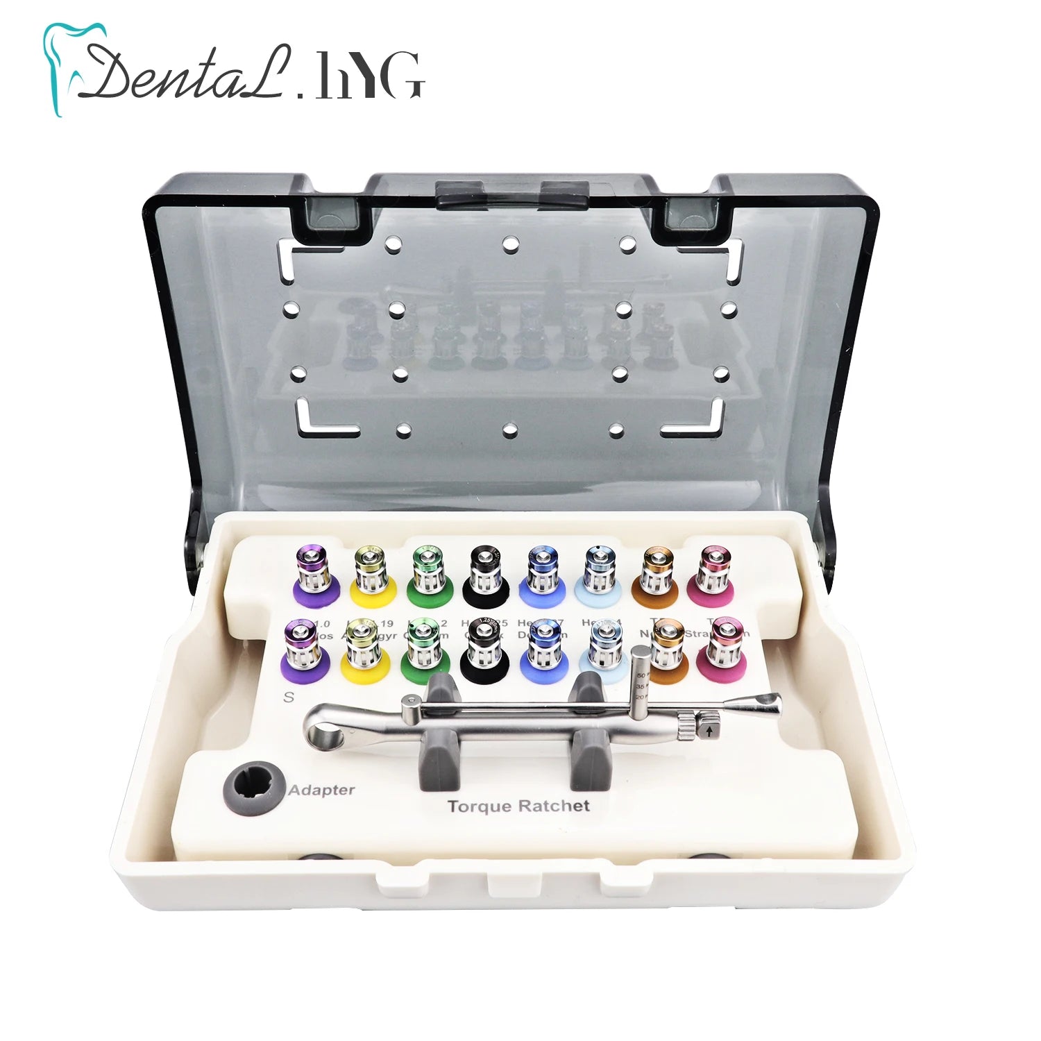 Fast ShipDental Universal Implant Torque Screwdriver Wrench Prosthetic Restoration Ratchet Kits Dentistry Implant Tool 10-70NCM