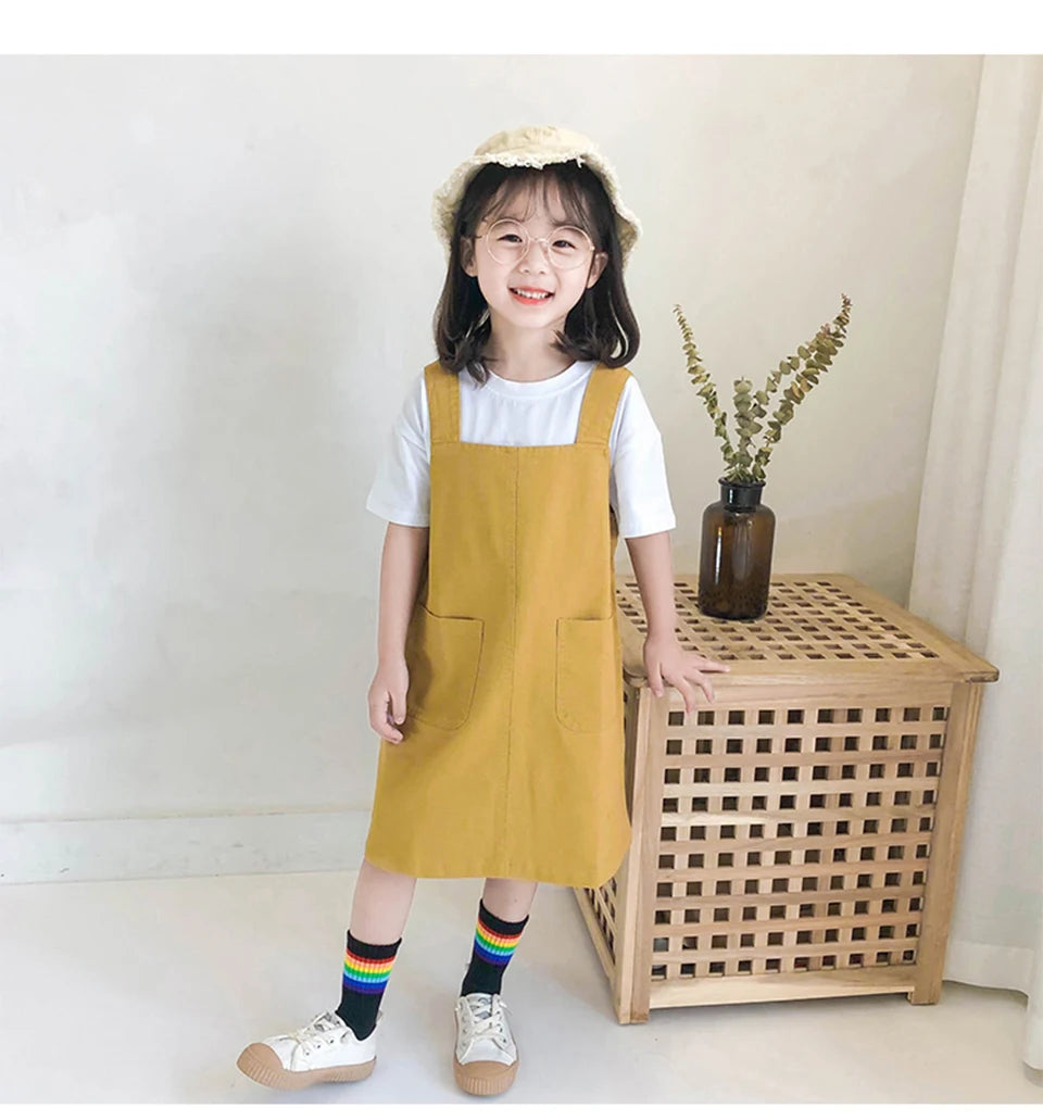 Kids Knee High Rainbow Socks Spring Summer Toddler Child Girls Boys Cotton White School Socks Stripe Long Sock Baby Accessories
