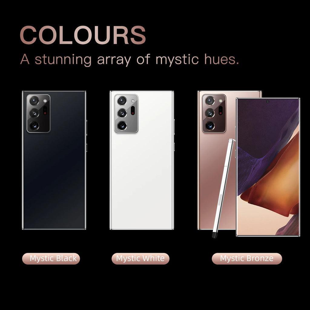 2023 Note 20 Ultra New 7.3inch Smartphone 4g 5g Unlocked Android Mobile Original Cellphone Cell Smart Phone