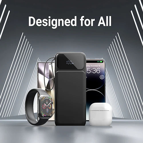 US Stock Free Shipping 30000mAh 50000mAh Power Bank LED Display Fast 22.5W Charging Portable Power Bank with Carry Strap