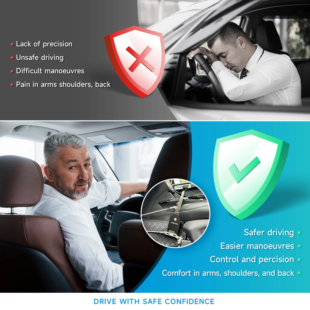 D-RUN 1 Handicap Driving Car Hand Controls for Disabled Drivers Handicap Gas Brake Hand Controls