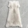Women Real Fox Fur Bolero Jacket Unique Natural Fur Coat Two Fox Fur Sleeves