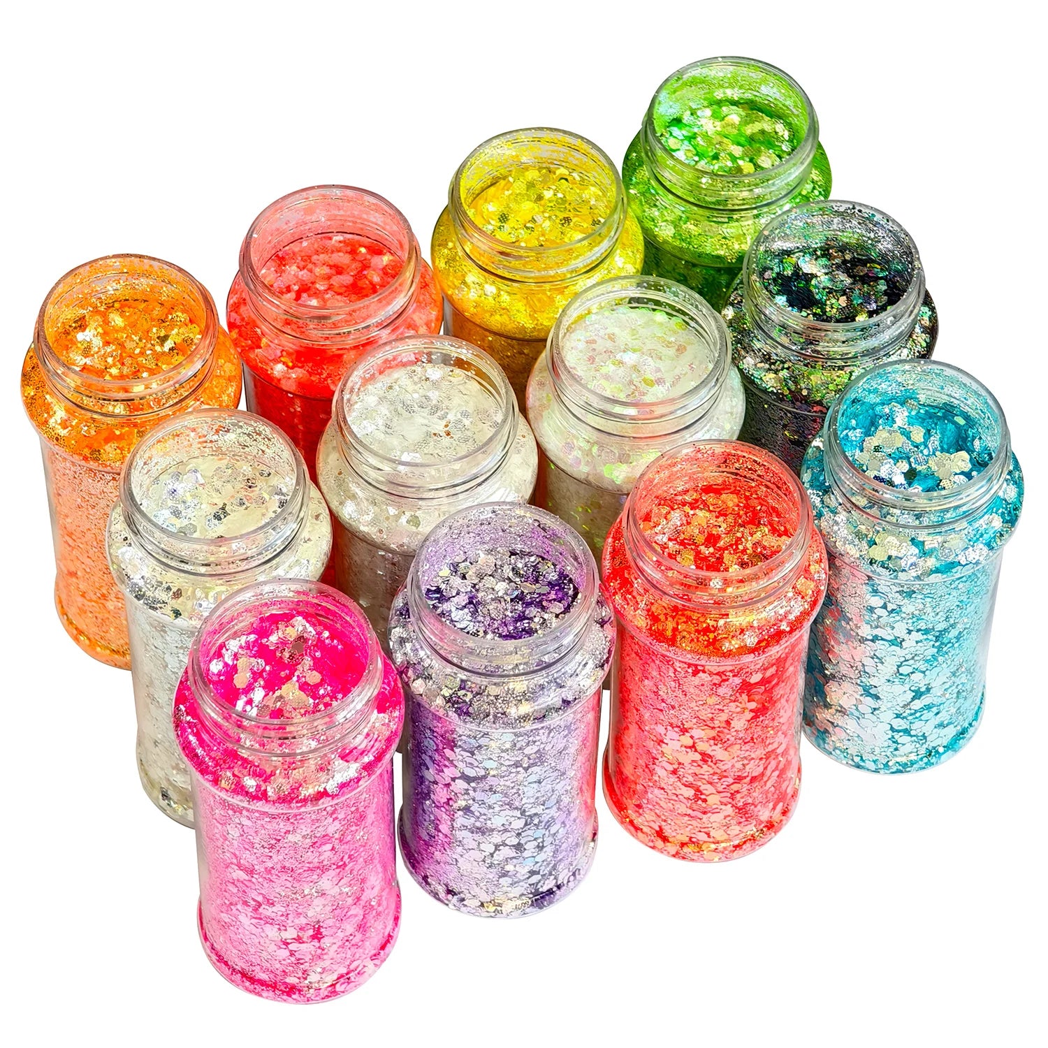 US Warehouse High Bright Glitter Set Free Shipping High Quality Polyester Hexagon Glitter Powder for Resin Crafts Nail