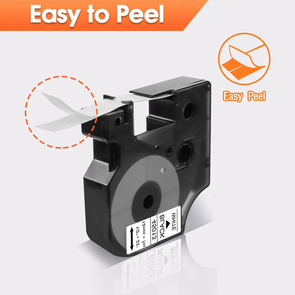 6/9/12mm Label Compatible for Dymo D1 45013 45010 45018 45023 Label Tape 40913 40918 43613 for Dymo LabelManager LM 160 280 210D