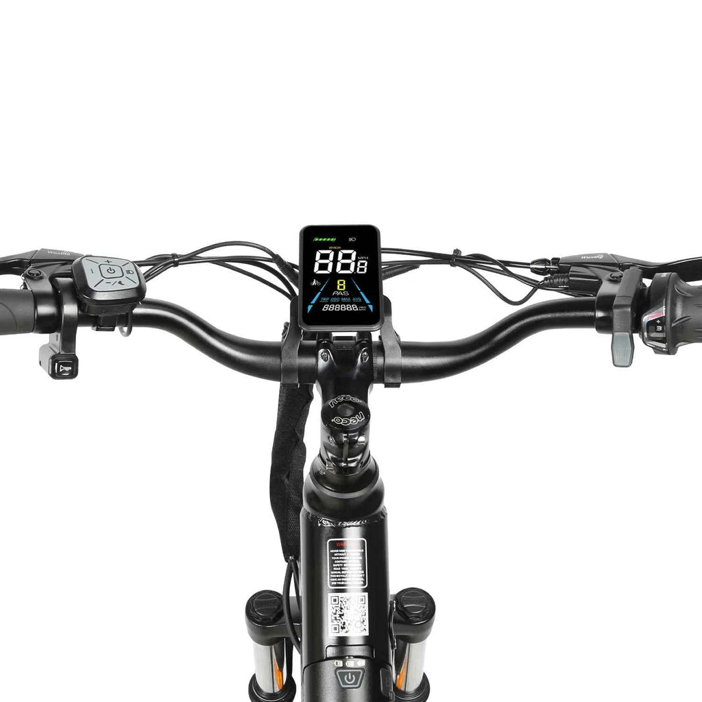 SAMEBIKE 26" High Carbon Steel Hybrid Electric Bike with Middle Display Disc Brake & 36V Lithium-Ion Battery EU Warehouse Stock