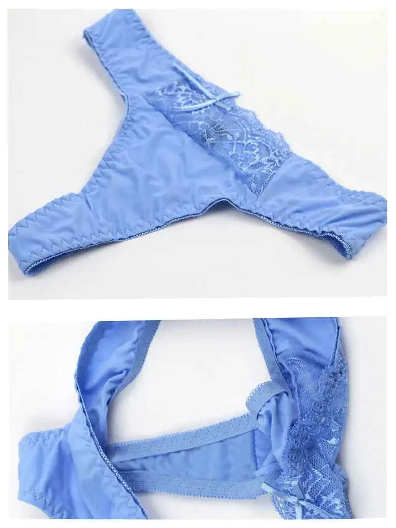 Nouvelle Seamless BCDE Cup Women Underwear Intimates Lace Thongs Lingerie Set Sexy Blue Pink Purple White Bra Panty
