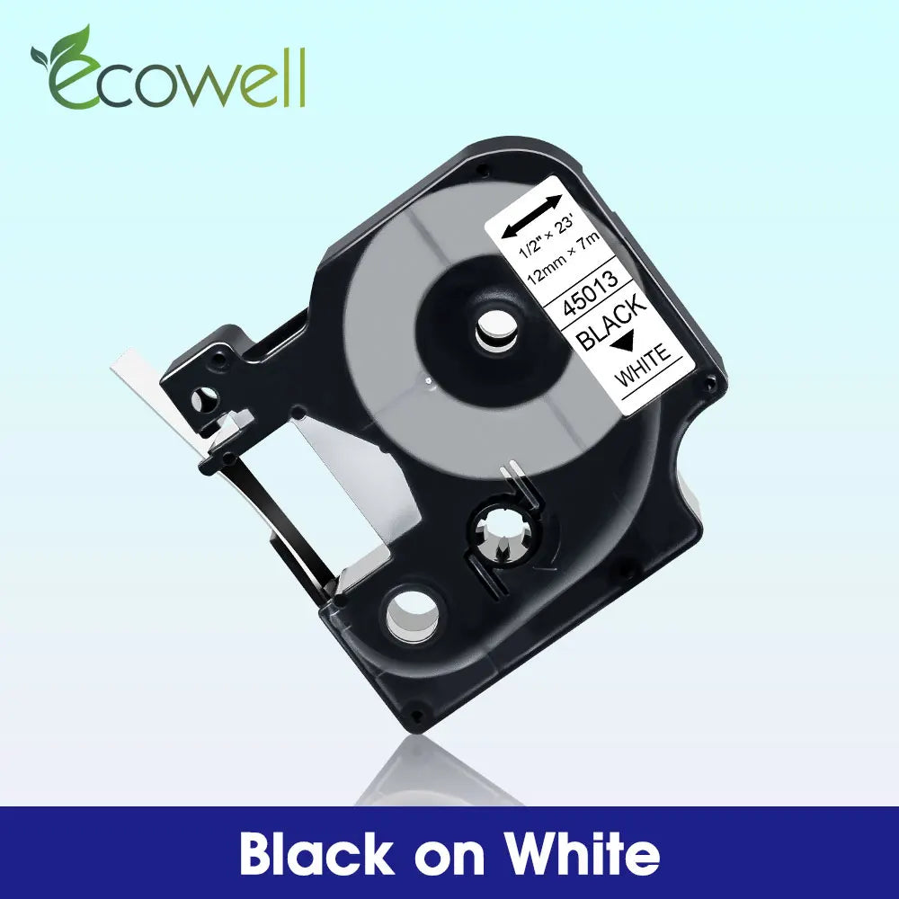 6/9/12mm Label Compatible for Dymo D1 45013 45010 45018 45023 Label Tape 40913 40918 43613 for Dymo LabelManager LM 160 280 210D