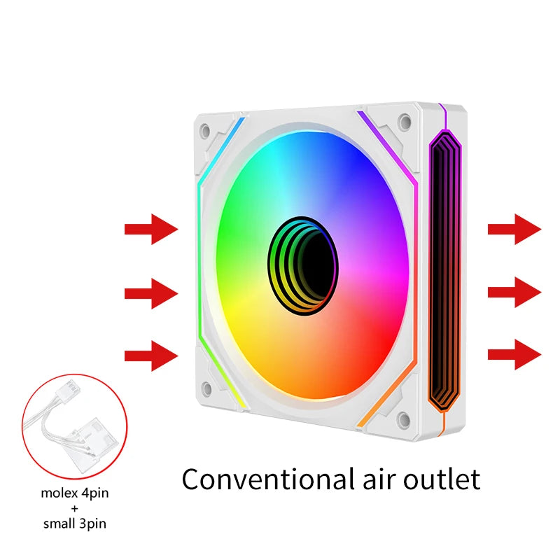 Lovingcool High Quality RGB Desktop CPU ATX Tower Cooling Fans Custom Logo 5V Cheap Price for Gaming Desktop Computer Case