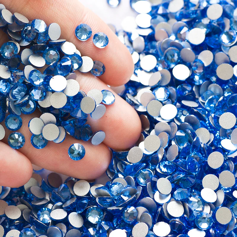 YANRUO 2058NOHF Flatback All Sizes Crystal Rhinestones Stones Nail Clothes for Needlework DIY Crafts Decor Gems