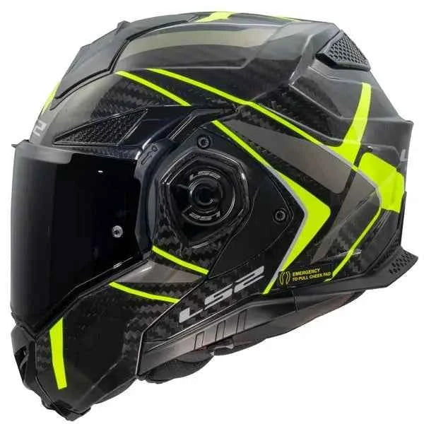 FF901 Original Carbon Fiber Rear Flip Helmet with Double Lens 180° Uncover DOT Four Seasons Compatible Fiber 6K for Motorcycles