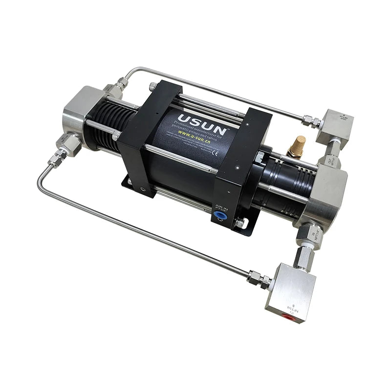 Ready to Ship  USUN  Model:XBD30-OL 100-250 Bar Output Mini  Double Action air Driven Oxygen Clean Gas Booster Pump