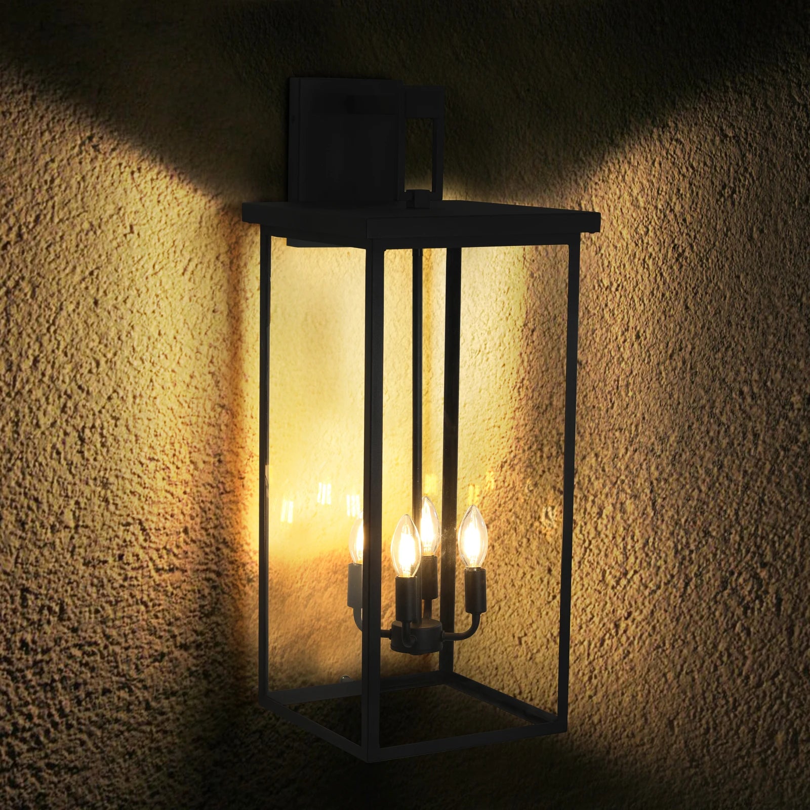US Stock Free Shipping Outdoor Sconce Lights,30 Inch  Black Outdoor Lanterns Waterproof for Front Porch Garage Balcony